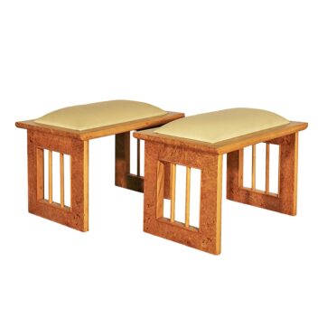 Pair of Art Deco benches - Italy 1930
