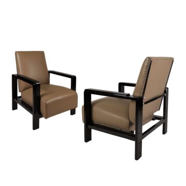 Pair of Art Deco armchairs