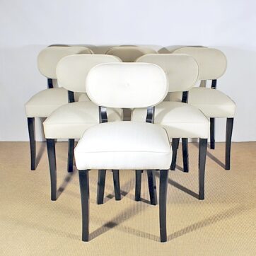 Set of six chairs by De Coene - Belgium 1940