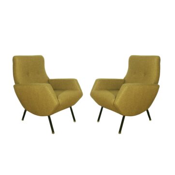Pair of Italian armchairs from the 1960's