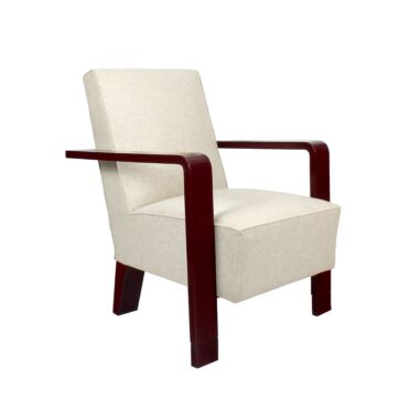 Art Deco cubist armchair - Belgium 1930