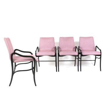 Set of 4 armchairs by Enrico Ciuti