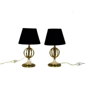 Pair of mini table lamps - France 1950