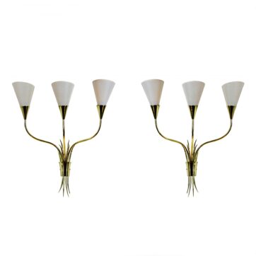 Pair of wall lights - France 1955-60