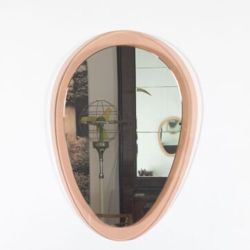 Rounded triangular mirror - Italy 1960