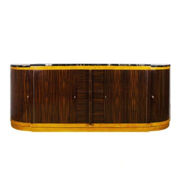 Rounded Art Deco sideboard by Jean Fauré - France 1930