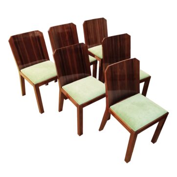 Set of six Art Deco chairs - France 1930