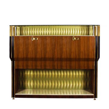 Rosewood dry bar - Italy 1950