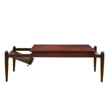 Coffee table with magazine rack - Italy 1950