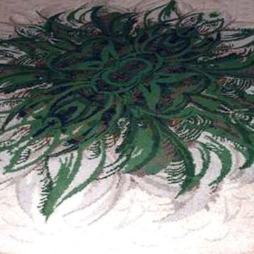 Round Art Deco carpet