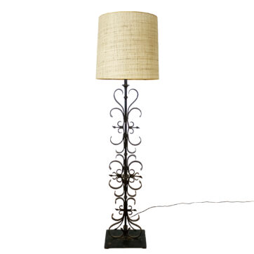 Wrought iron standing lamp - Spain 1950