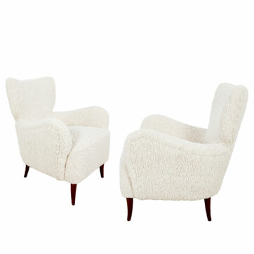 Pair of small low armchairs - Italy 1940