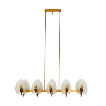 Brass chandelier - Italy 1940-50