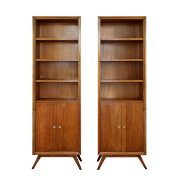Pair of narrow bookcases - Barcelona 1950