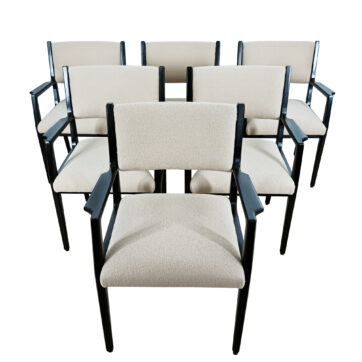 Set of six "bridge" armchairs - Vittorio Dassi 1960
