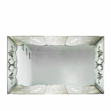 Large acid-etched mirror - France 1940