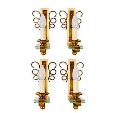 Set of 4 wall lights - France 1940