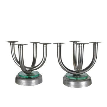 art deco candelabras